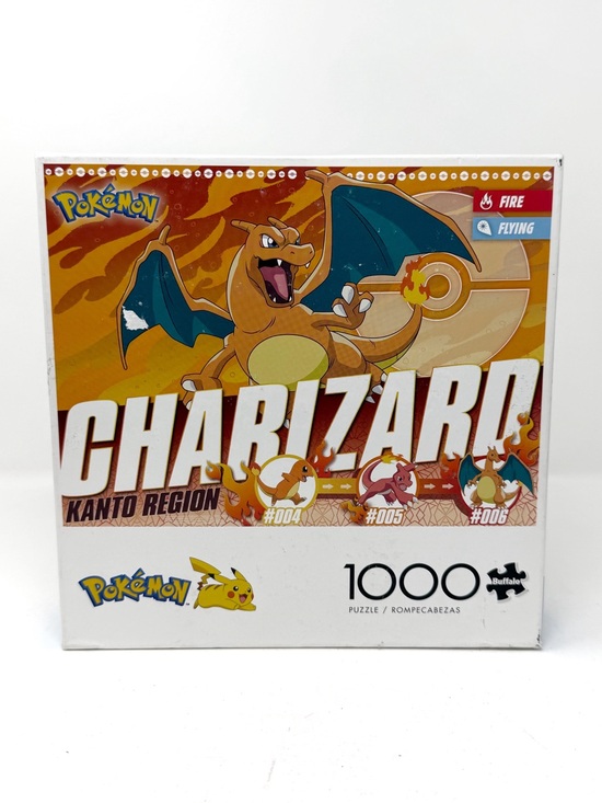 Buffalo Games Other - Pokemon Charizard Kanto 1000 Piece Puzzle Buffalo Games w Poster Untested